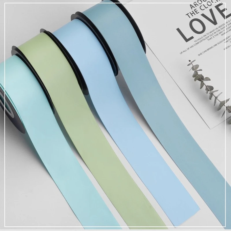 18 미터/롤 40mm 매트 새틴 리본 DIY 인공 실크 로즈 공예 용품 의류 봉제 액세서리 Scrapbooking 재료