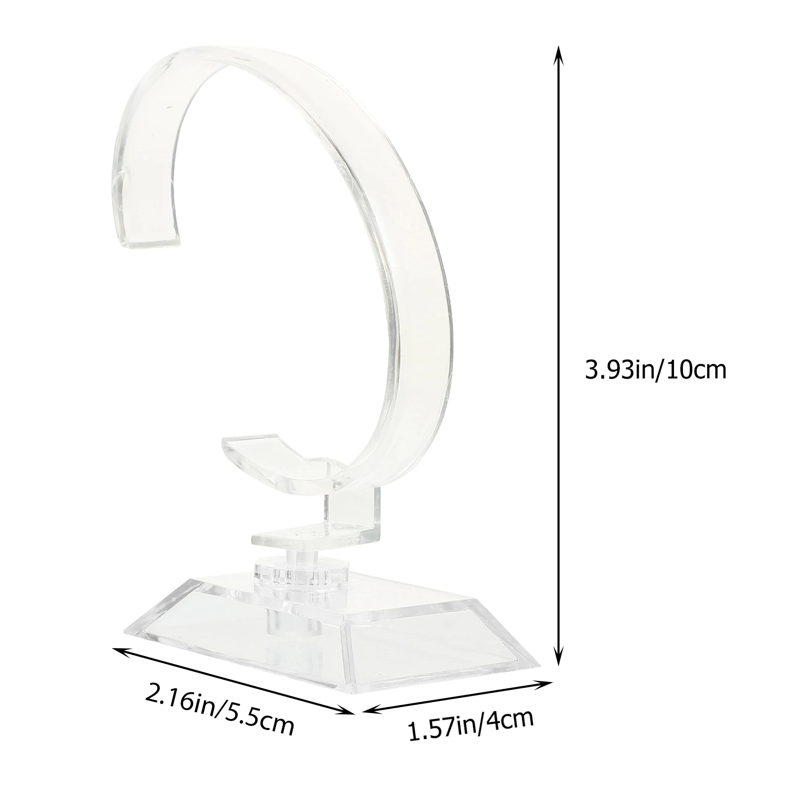 

6pcs Watch Display Stand Clear Plastic Holder Storage Rack for Bracelet Jewelry Organize Decorate Home Office