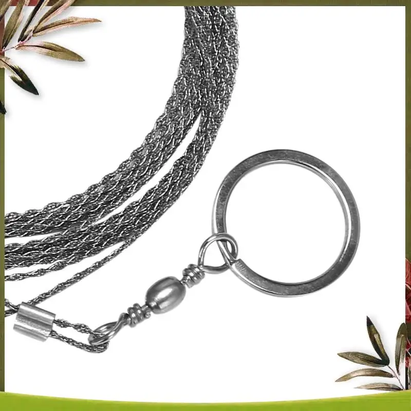 موثوقة-4X في الهواء الطلق مرسومة باليد حبل المنشار 304 الفولاذ المقاوم للصدأ سلك المنشار التخييم المنقذة للحياة النجارة سوبر غرامة منشار يدوي سلك 5 متر