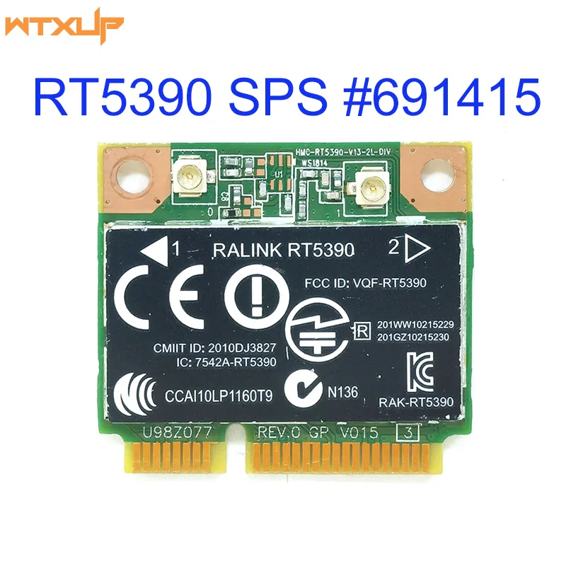 Original WIFI Wireless Card for Ralink RT5390 150Mbps 802.11b/g/n Half Mini PCI-E Card for HP CQ56 G4 G5 G7 4330S SPS#691415