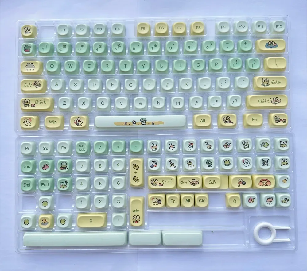 Bigeye Frog Crobie Keycap Set MOA Height Keycap 137 Keys for 68/75/84/87/98/Cherry MX Switch Mechanical Keyboard