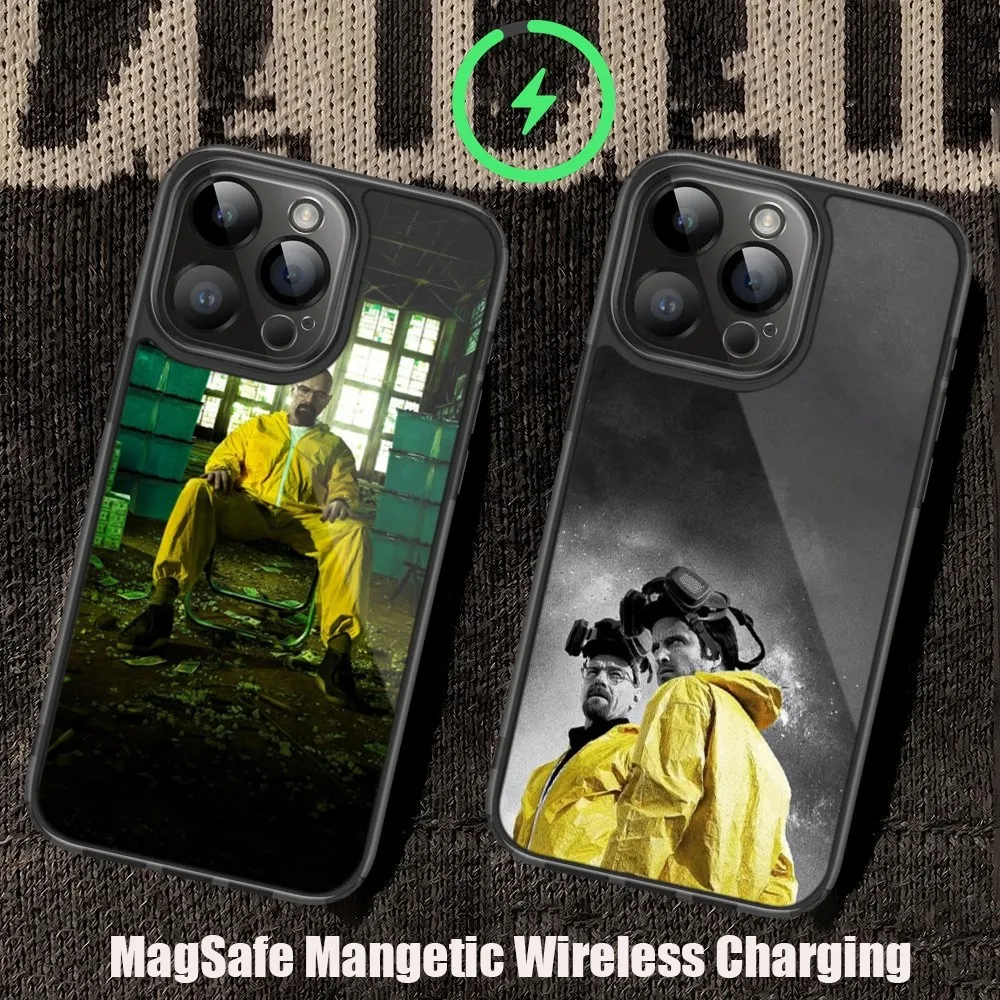 B-Breaking B-Bad TV Show Phone Case For iPhone 11 12 13 14 15 Pro Max Plus Mini Magsafe Magnetic Wireless Charging Shell