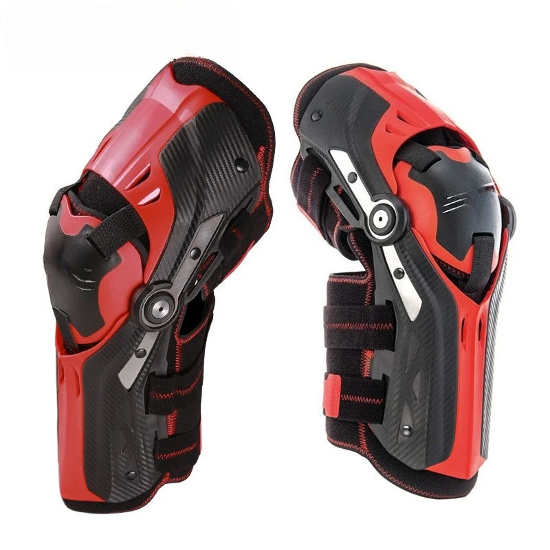 

Mechanical leg knee pads off-road motorcycle riding movable shaft anti-drop protective gear