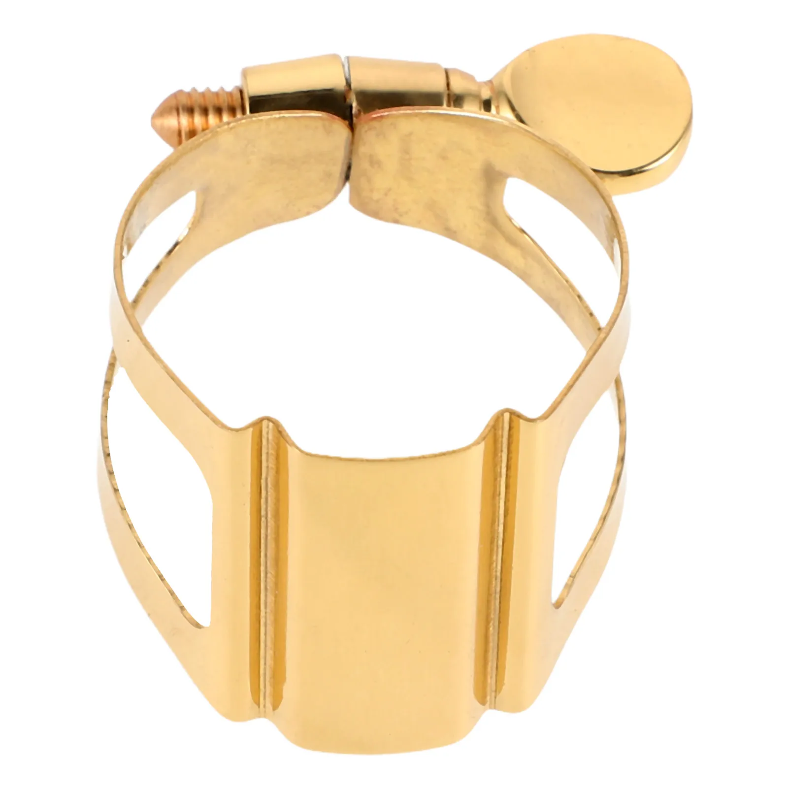 

Brass Sax Ligature Alto Saxophone Mouthpiece Fastener Metal Clip Wind Instrument Parts Accessories Durable Easy Install