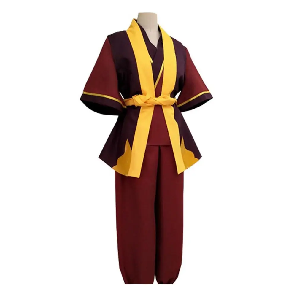 Avatar zuko cosplay top hose gürtel kostüm erwachsener mann männlich fantasia roleplay outfits halloween karneval diaguise anzug