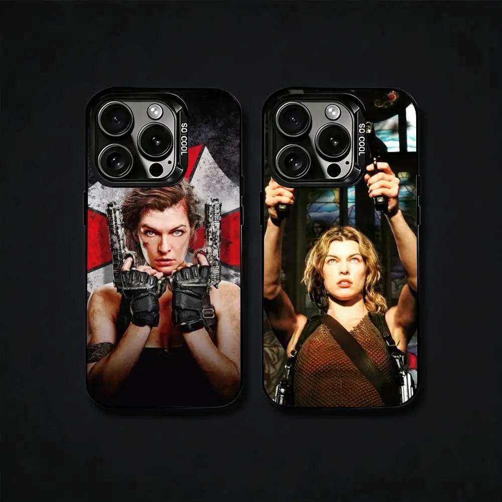 

Movie R-Resident E-Evil Phone Case For iPhone17, 16,15,14,13,12 Pro Max Black Candy Matte Shockproof Cover