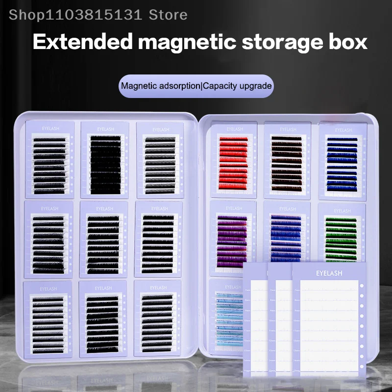 空の偽まつげ収納ボックス、パレットラッシュホルダー、つけまつげホルダーケース再利用可能な女性旅行プロフェッショナルコンテナ