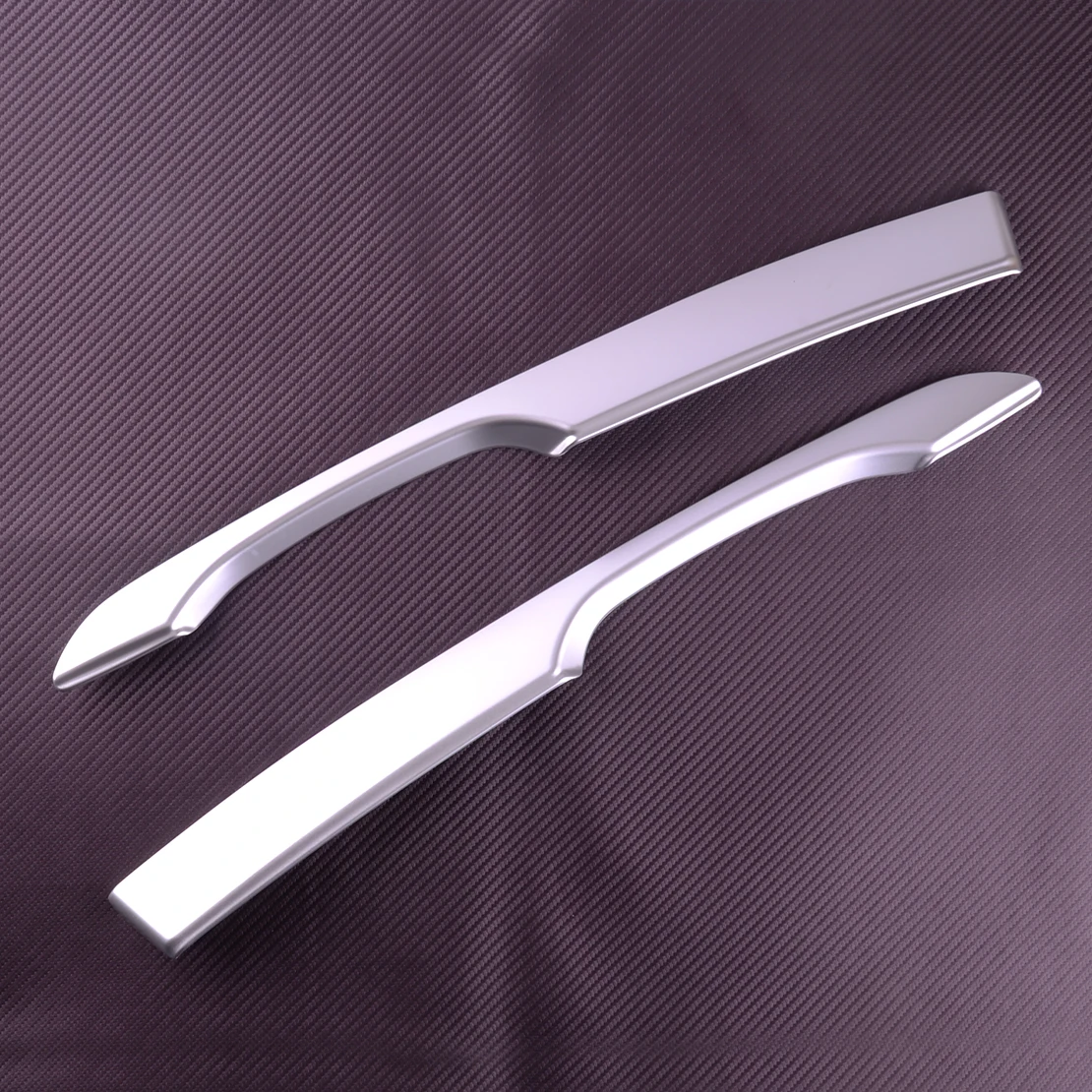 2pcs Matte Silver Car Interior Front Door Armrest Strip Cover Trim Fit For Mercedes-Benz Vito W447 2021 2020 2019 2018 2017-2014