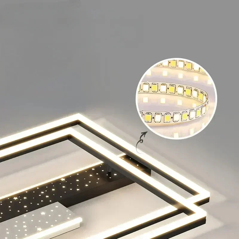 

Modern LED Chandelier Simple Ceiling Light Smart Indoor AC85-260V Home Decor for Living Bedroom Dining Room Lamp Fixture