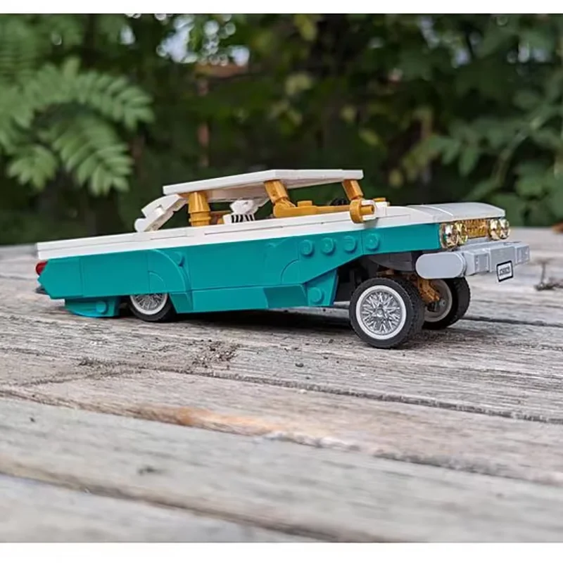 60s low-profile กีฬารถรุ่น MOC อนุภาคขนาดเล็ก DIY ประกอบของเล่นบล็อกอาคาร 347 ชิ้นเหมาะสําหรับผู้ที่ชื่นชอบทั้งหมด Cre