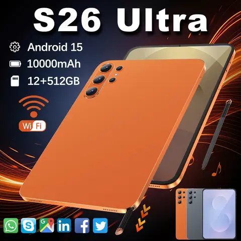 2026 NEW Global Version Original XioamI S26 UltraTablet 12GB+512GB 10.1" HD 4K Android 15 10000mAh 5G Dual SIM WiFi GPS Tablet