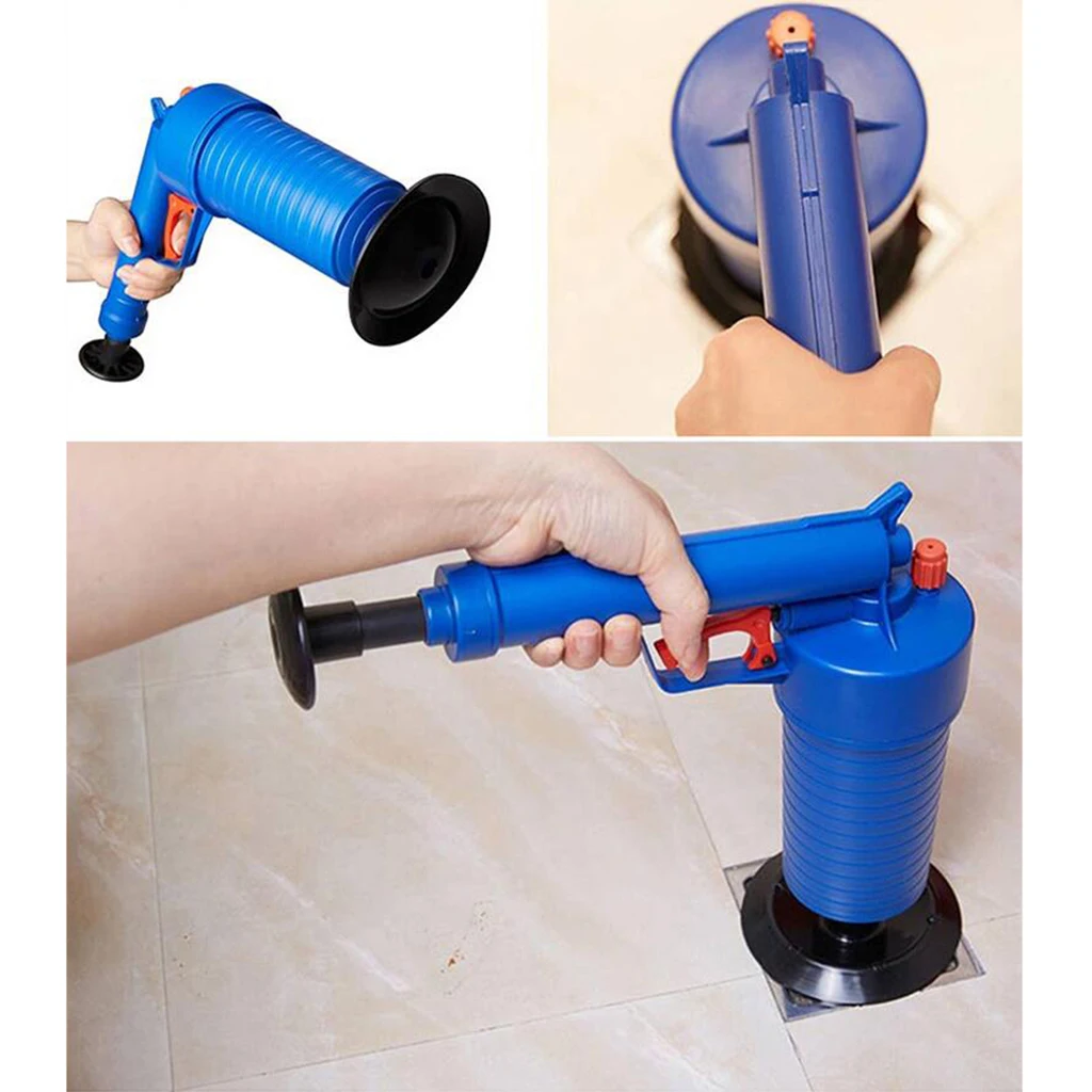 MagiDeal Air Pump Drain Pressure Plunger Toilet Opener Cleaner Unclog Dredge