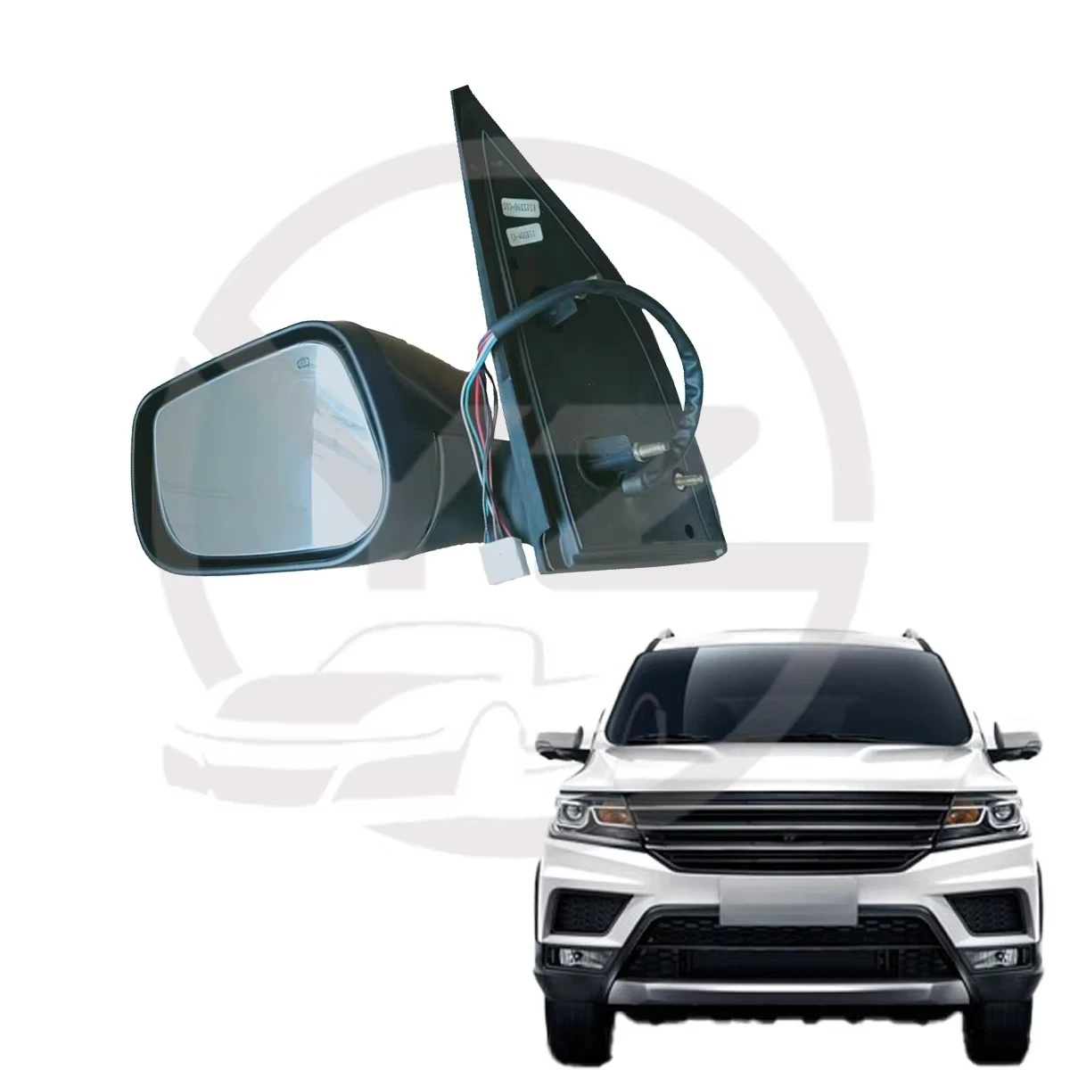 مرآة الرؤية الخلفية الكهربائية الجديدة من الجانب الأيمن مع تسخين لملحقات السيارة Jinbei 750 وضع الأيسر على السيارة