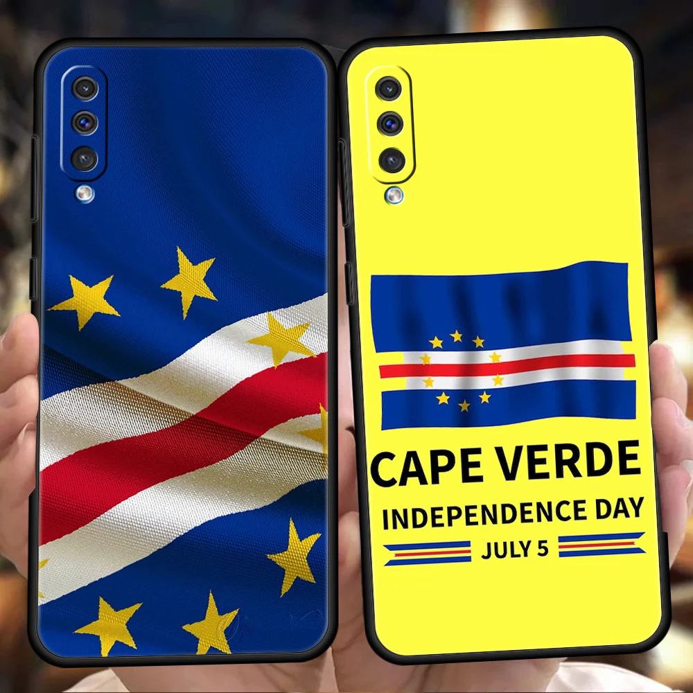 Phone Case For Samsung A56 A36 A26 A24 A12 A14 A16 A50 A70 A22 A40 A32 A34 A54 A42 A52 5G A06 Cover Flag Cape Verde