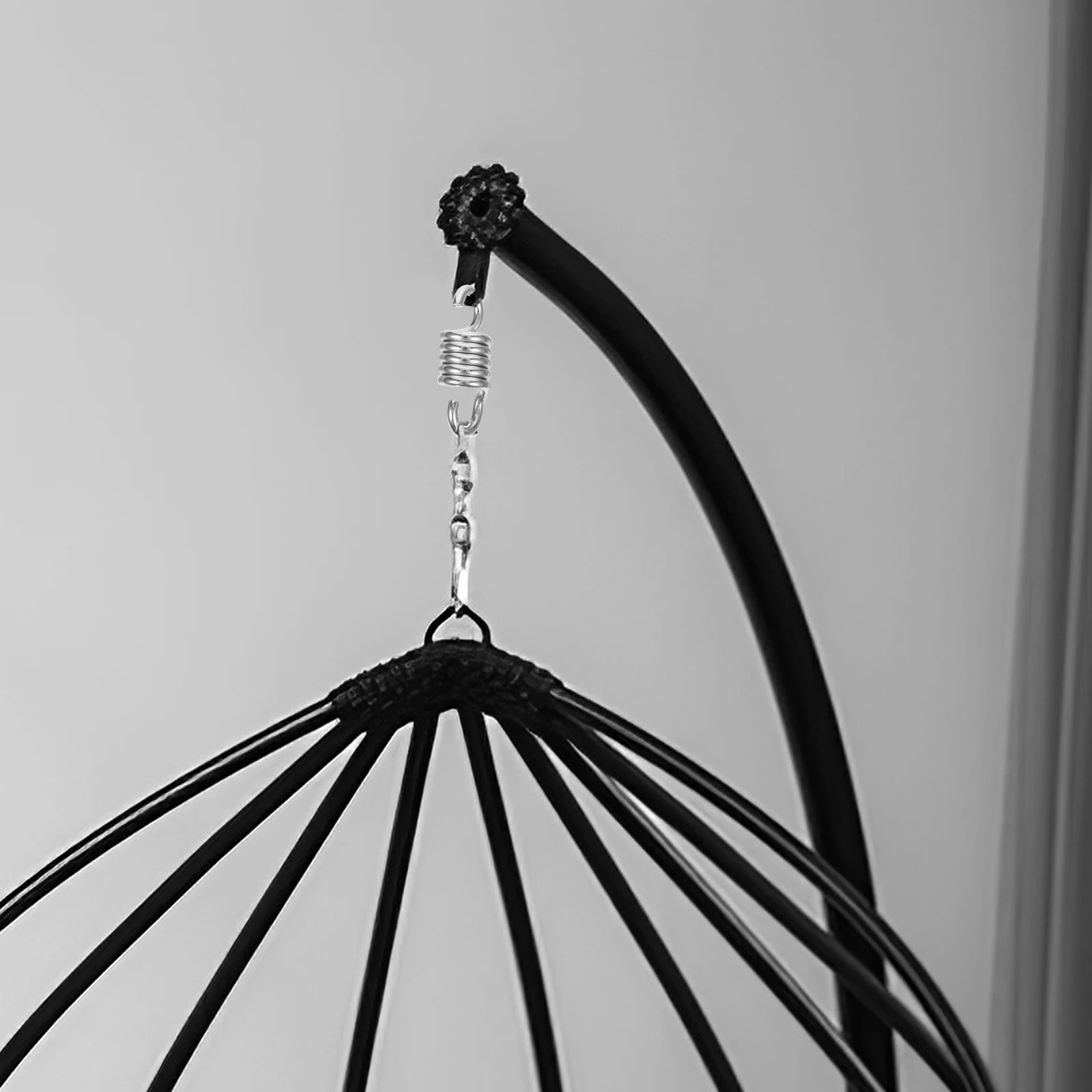 

Hammock Chair Hanging Porch Swing Spring 8mm Heavy Duty Stainless Steel Dual Swivel Hooks Low Noise Stress Vibration Industrial