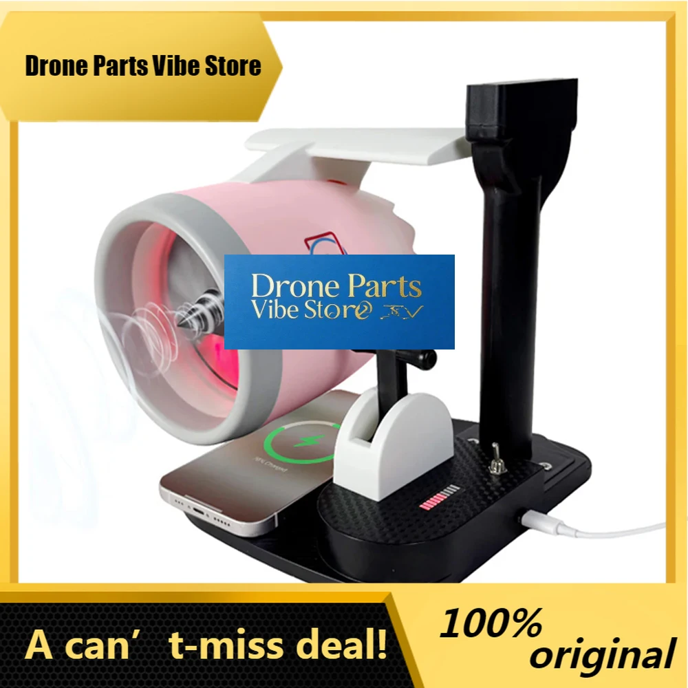 

DronePNIKOLATOY New Desktop Aircraft Engine Turbo Fan JetFan Equipped With Wireless Charging And Humidifier Ornaments Decoration