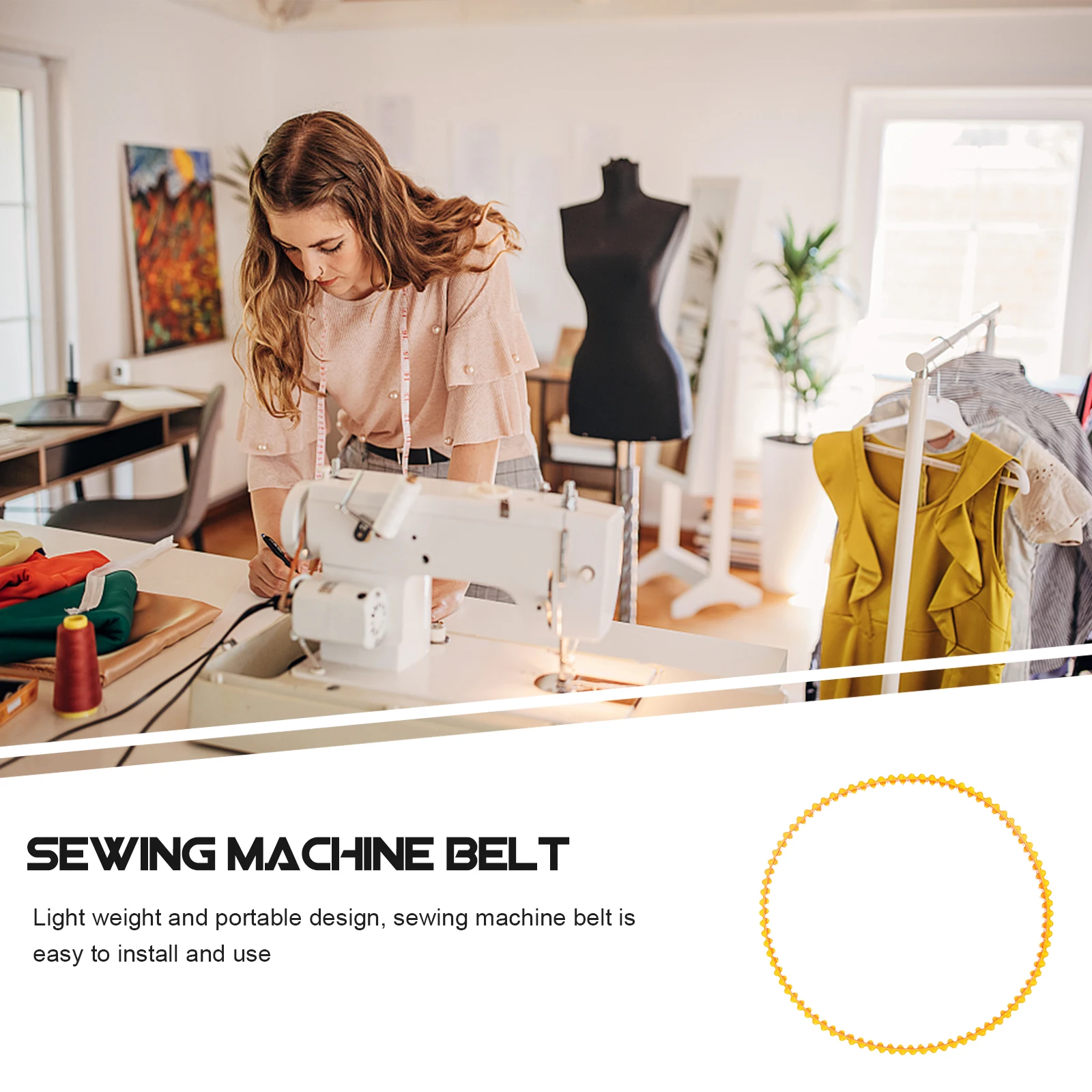 

10pcs Sewing Machine Belt Lightweight Easy Install Durable for Vintage Treadle Repair Transmission Parts Craft