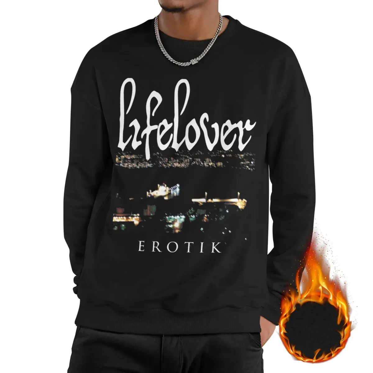 

Lifelover Black Metal Band Depressive Sweatshirt Fleece-Lined Thick Sweatshirts Graphic Erotik Music Long Sleeve Shirts Hoodie