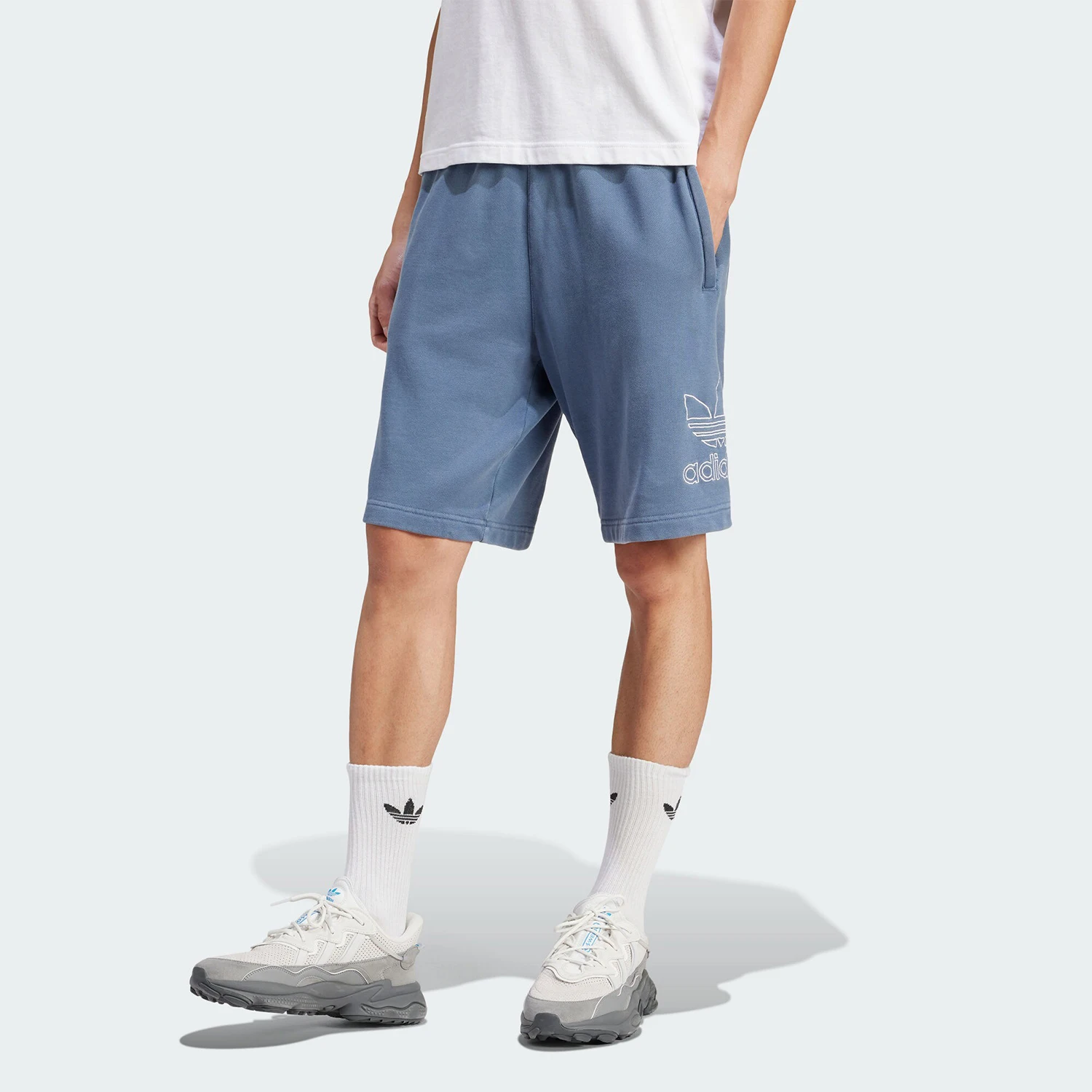 Adidas Authentic Three Leaves Men's Retro Casual Classic Sports Shorts IR8005