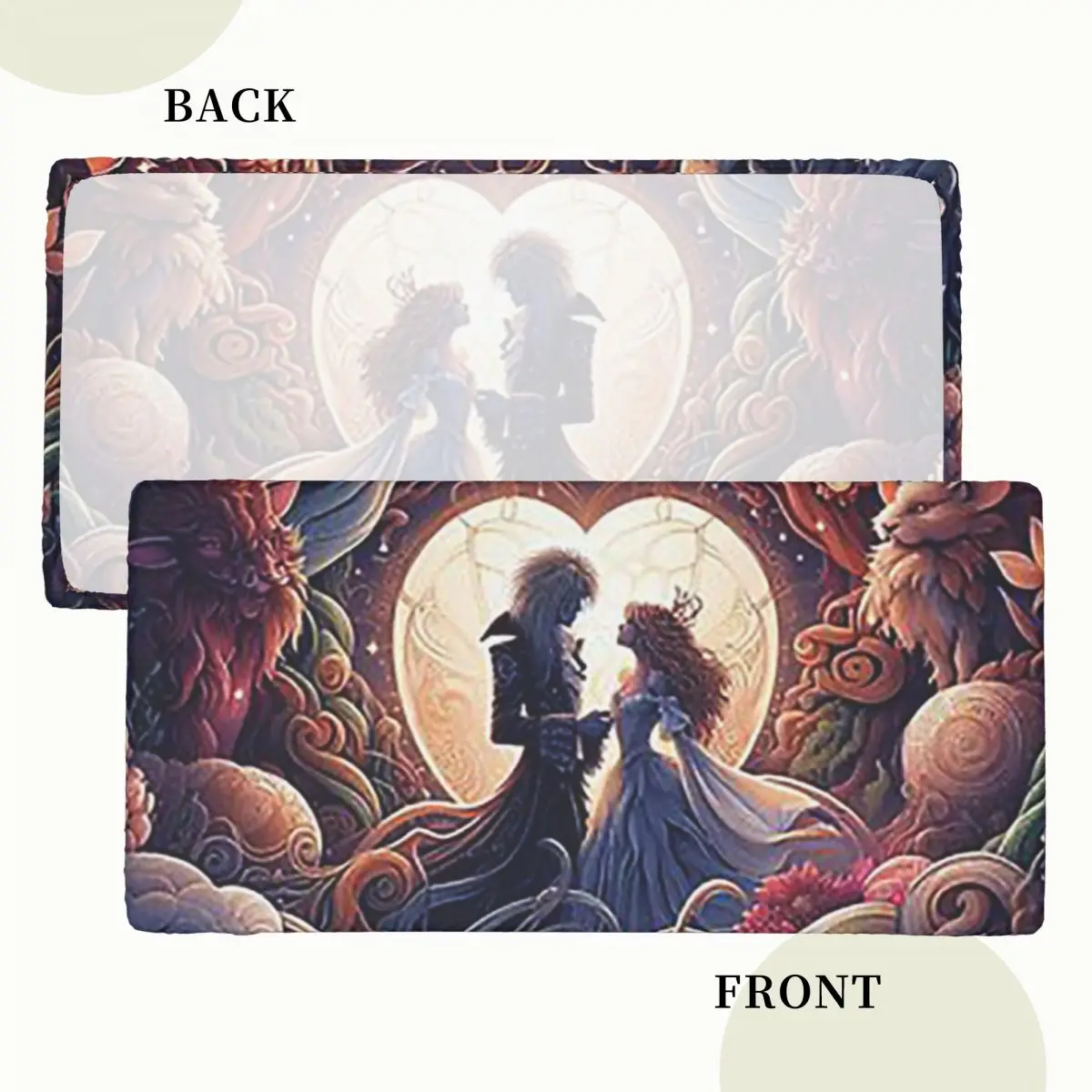 Jareth And Sarah's Alternate Labyrinth Ending Customized Rectangular Tablecloth Waterproof Table Cover for Dining Table Cloth