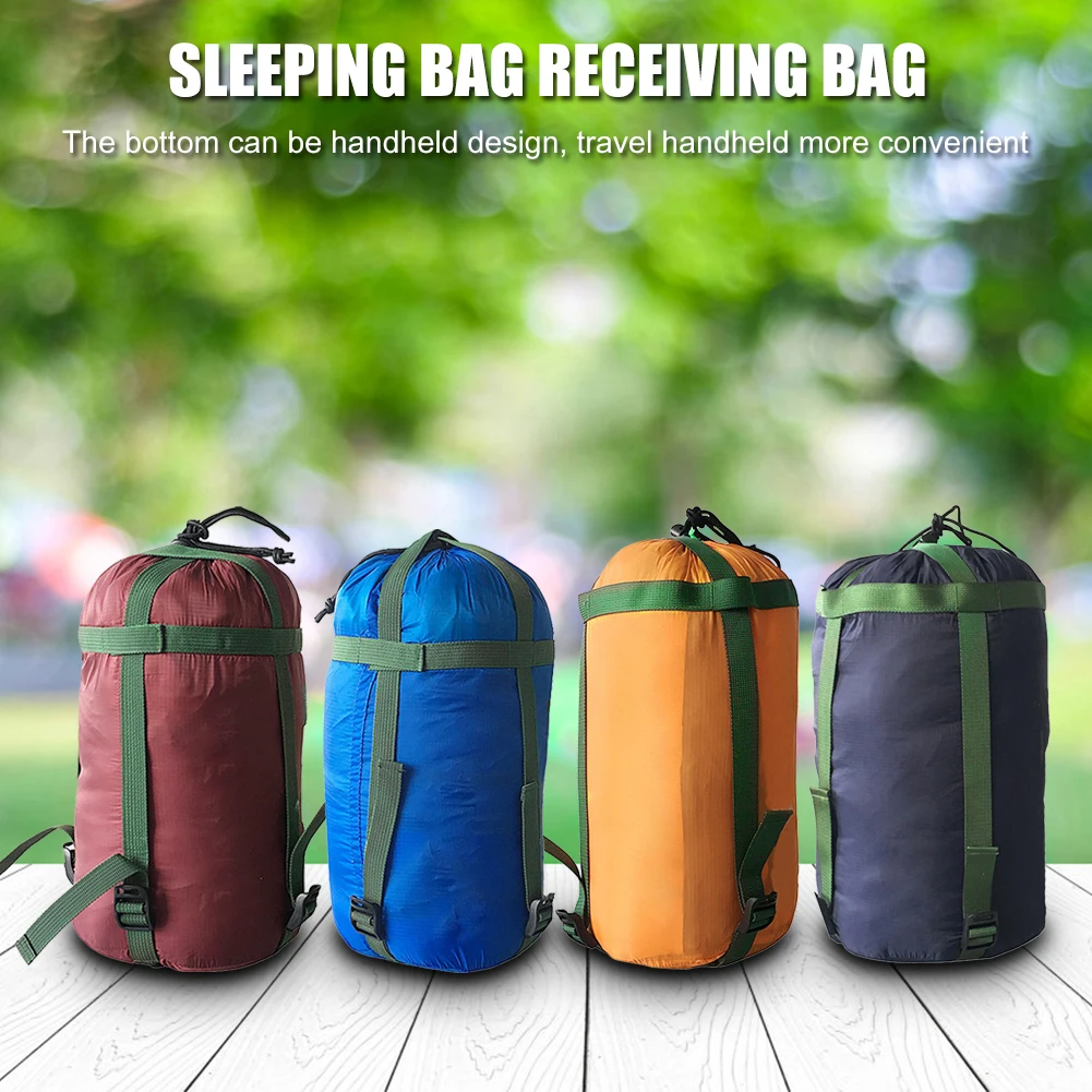 Emergency Sleeping Bag Storage Packs Ultralight Travel Bag Waterproof Camping Sleeping Thermal Blankets Storage Pouch for Hiking