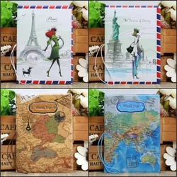 Juste de passeport en cuir PU, sac pour carte d'identité et carte de crédit, design 3D, porte-cartes de visite, taille 14x9.6cm, j'aime le voyage