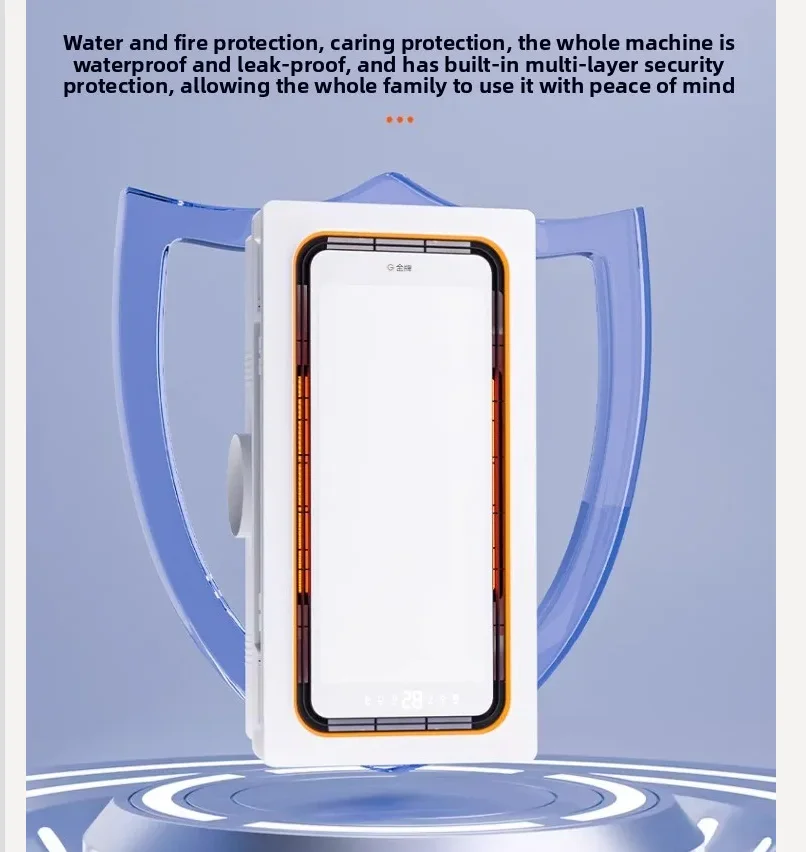 

Вентилятор для ванной 220В с подогревом, вытяжной, с интегрированным светодиодным освещением, потолочный, LAL