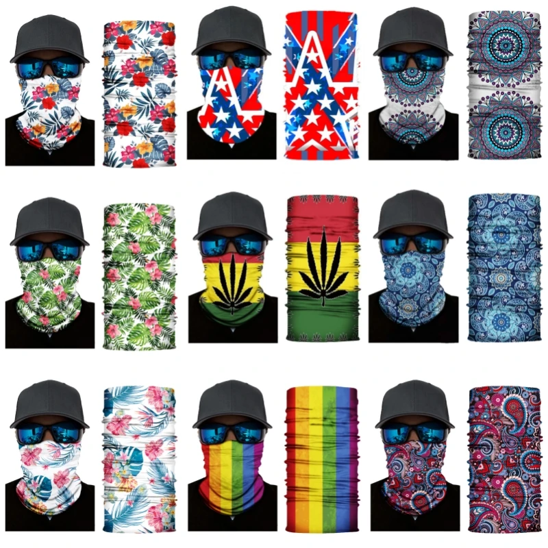 Hiking Scarves Paisley Print Turban Outdoor Cycling Sun Protection Quick-Drying Mask Seamless Bandana