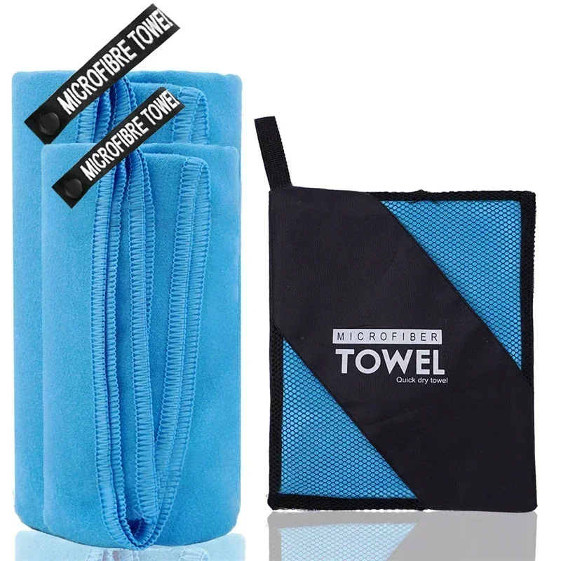 2PCS Summer Outdoor Camping Quick Dry Towel Set Sports Fitness Workout Towels Microfibe Soft Swimming Beach Travel Bath Towel