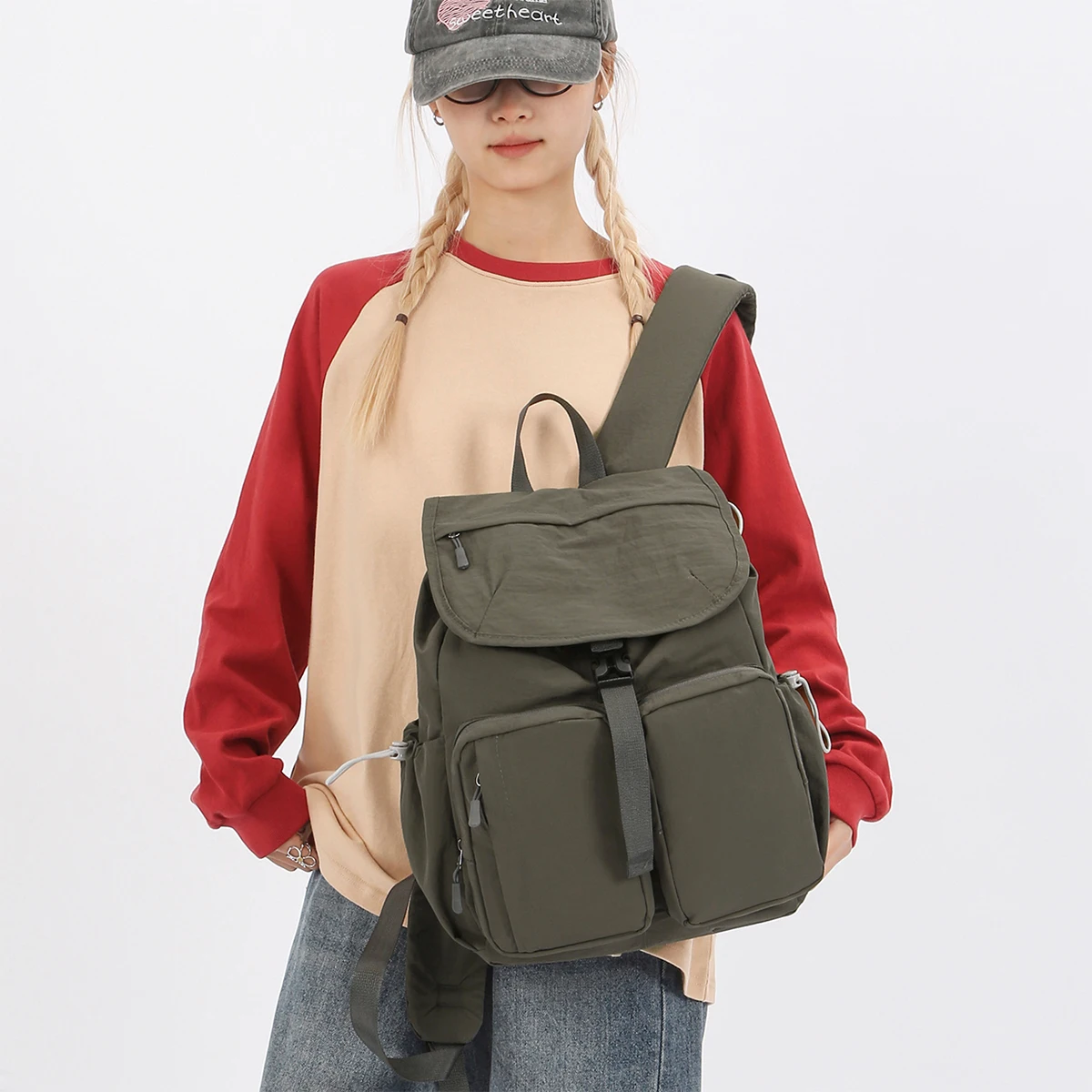 حقيبة ظهر للرياضات الخارجية، تسلق الجبال، السفر، حقيبة ظهر خفيفة الوزن مقاومة للماء للنساء، حقيبة طالب جامعية ذات سعة كبيرة، حقيبة تعليمية لطلاب المدارس الثانوية