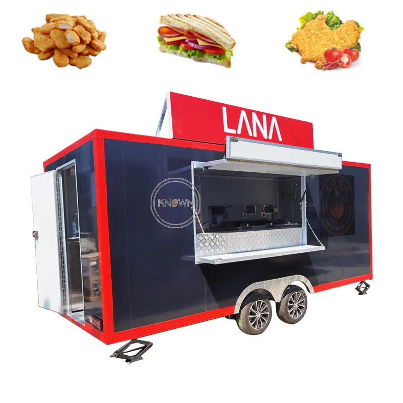 Mobile Food Truck Vintage Fast Food Trailer Mobile Bar Drink Coffee Shop Truck Trailer Food Cart