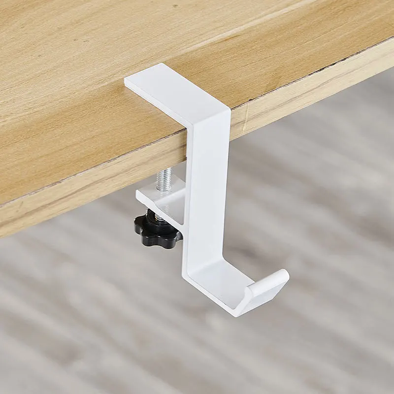 Настольный крючок для наушников, зажим для дизайна, не требуется клей, съемный держатель для гарнитуры, боковое крепление, организация, экономия места, решение