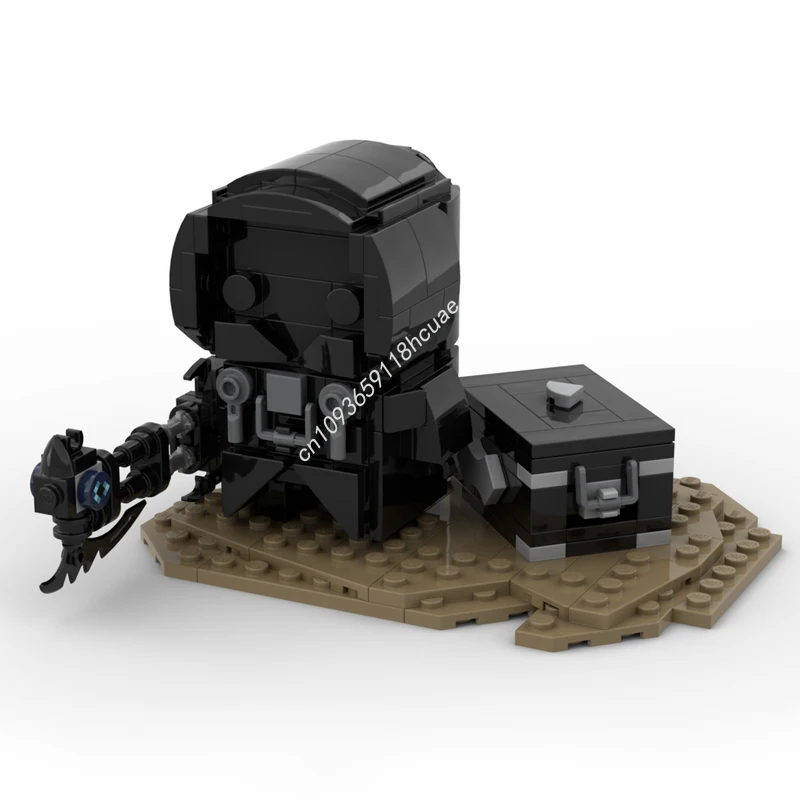 

262 шт. MOC Luxu с черной коробкой Brickheadz, строительные блоки, сделай сам, рождественская игрушка, подарок, сборка, креативная идея, образовательный кирпич