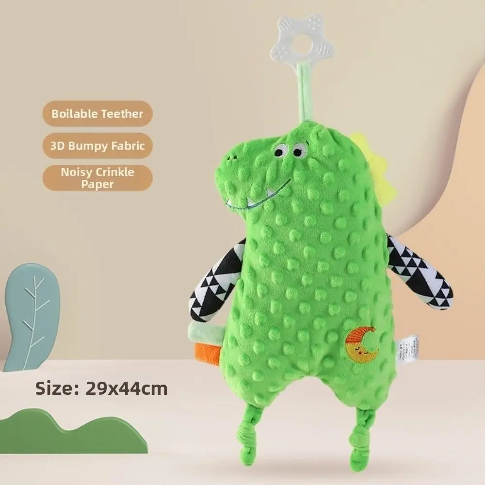 

Мягкая игрушка-комфортер для малышей в виде милого льва и кролика, издающая звук, для успокоения и комфортного сна новорожденных