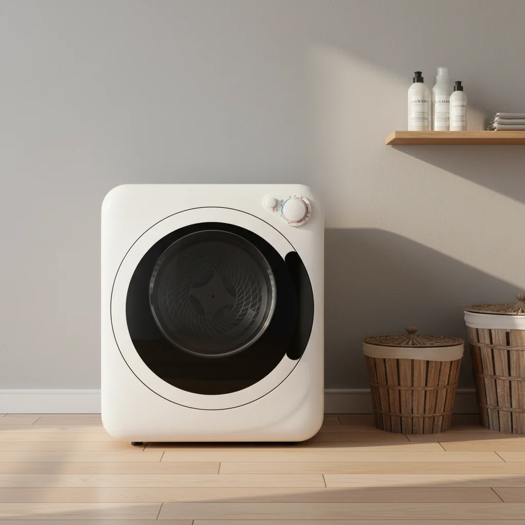 2026 Intelligent Household PTC Small Drum Tumble Dryer Gray Simple Style Dormitory Sterilization Automatic Battery Plastic 4kg