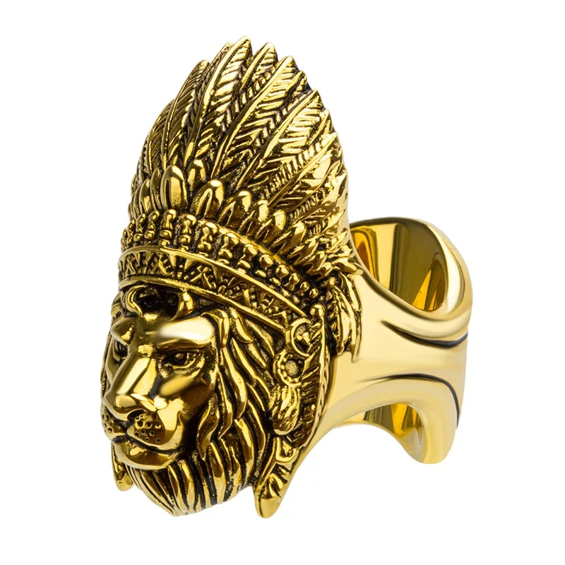 

Cigar Holder Portable Wearable Metal Cigar Support Retro Lion's Head Shape Ring Cigar Holder Cool Gadgets Travel Accessories