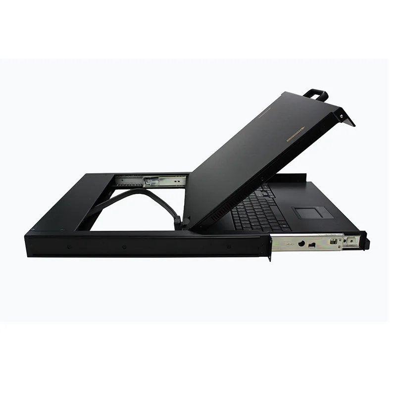 18.5 Inch LED KVM High Resolution Screen KVM Console 16ports 1U Rack Mount Vga hd Kvm Switch