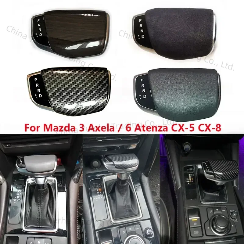 

Для Mazda 3 Axela/6 Atenza CX-5 CX5 CX8 CX-8 CX-9 2014-2021 Автоматическая модифицированная автоматическая ручка переключения передач, головка рычага переключения передач