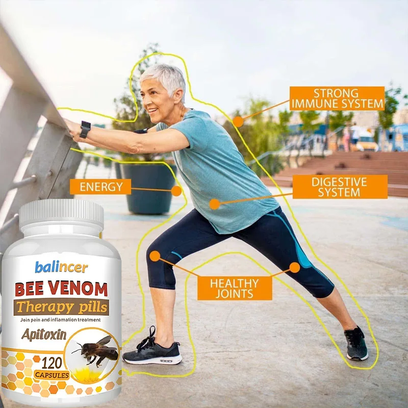 Natural Bee Venom Extract - Helps with Arthritis Relief, Anti-Inflammation - Joint Support Supplement