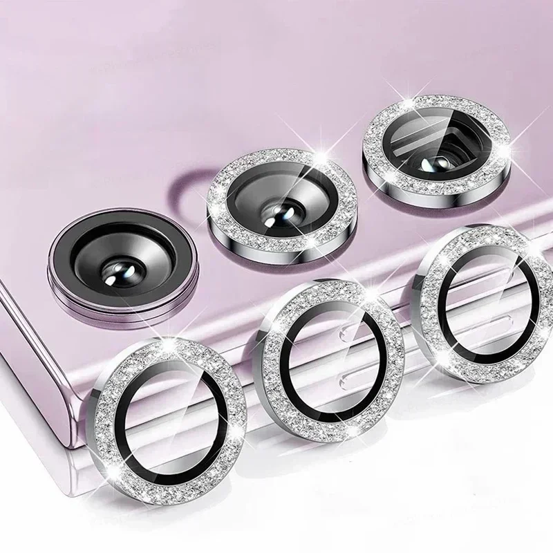 Diamond Lens Protector Glass For Samsung Galaxy A54 A34 Camera Metal Lens Ring Case for Samsung A 34 A14 A24 A 54 Lens Cover