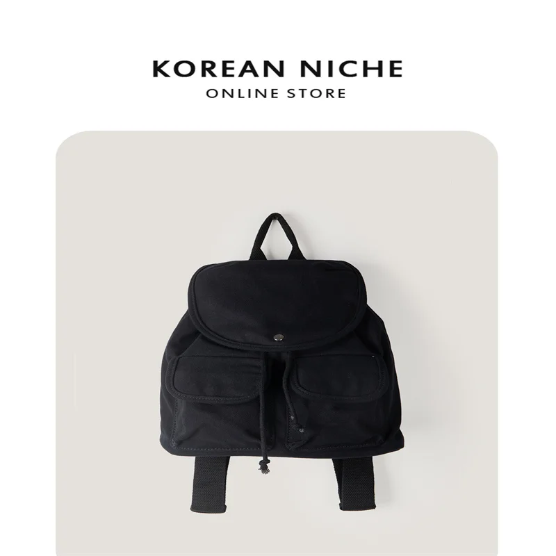 Women Casual Commuter Stand Oil Backpack Universal Korean Fashion Soft Nylon Material Large Size Mobile Phone Pocket Interior 5