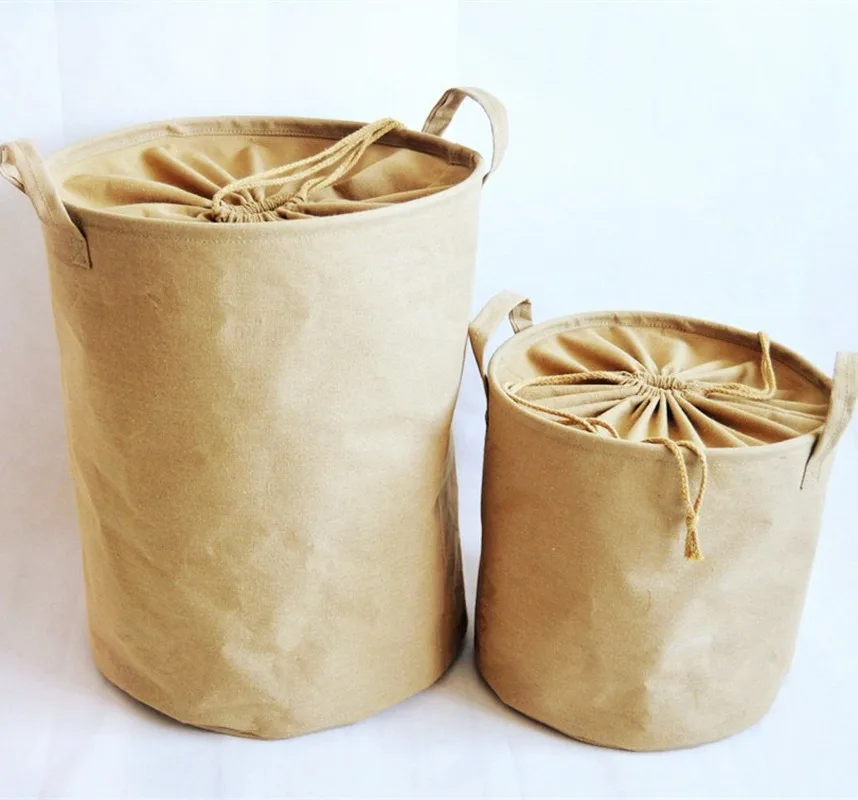 

Cotton Linen Dirty Laundry Basket Foldable Storage Basket Laundry Bucket Storage Household Finishing Supplies