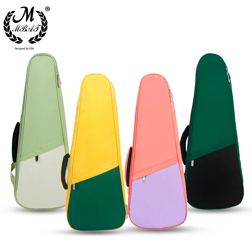 

M MBAT 26/27 Inch Ukulele Portable Bag Guitar Shoulder Bag Oxford Pearl cotton Waterproof Backpack Guitar Parts & Accessories