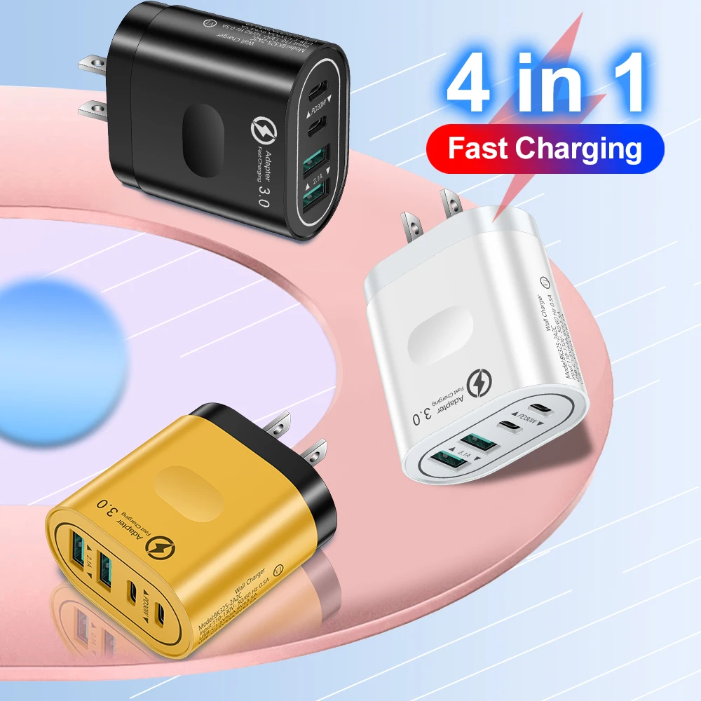 

PD 30W Charger Fast Charging Standard EU/US/UK Plug PD USB Quick Charge Plug Chargers Suitable For Huawei Samsung Xiaomi iPhone