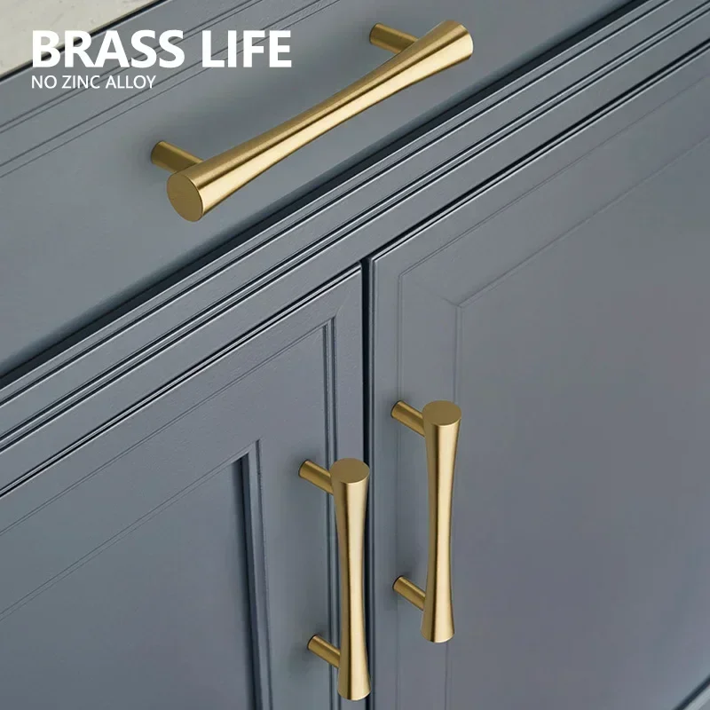 BRASS LIFE-Meuble Mométrage Long et Rond, Poignée Moderne, Armoire Chi Board, Commode, Boîte à Chaussures, Armoire MELCabinet, Bouton de Bar à Vin