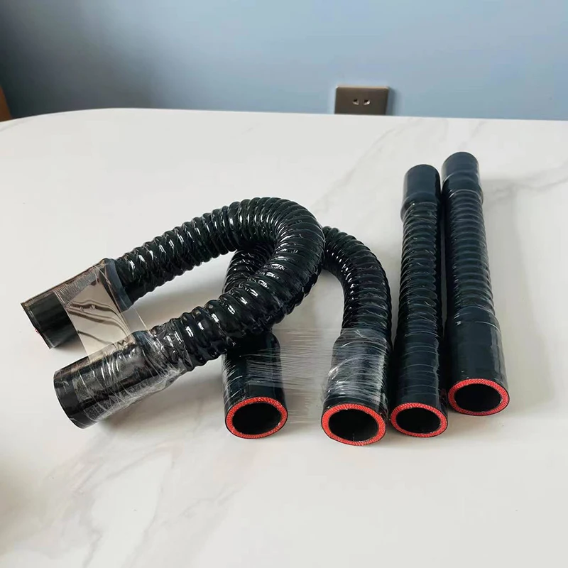 Universal Black Car Silicone Flexible Pipe Radiator Hose Intake Hose Intercooler Tube For High Pressure High Temperature Rubber