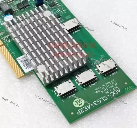 SFF-8611 U2 expansion card, Nvme 4-port SSD expansion card, adapter card AOC-SLG3-4E2P