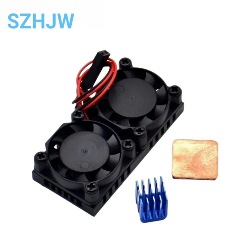 1 комплект Raspberry Pi 4B 3B + модель + (плюс) модуль системы охлаждения с двойным вентилятором и радиатором