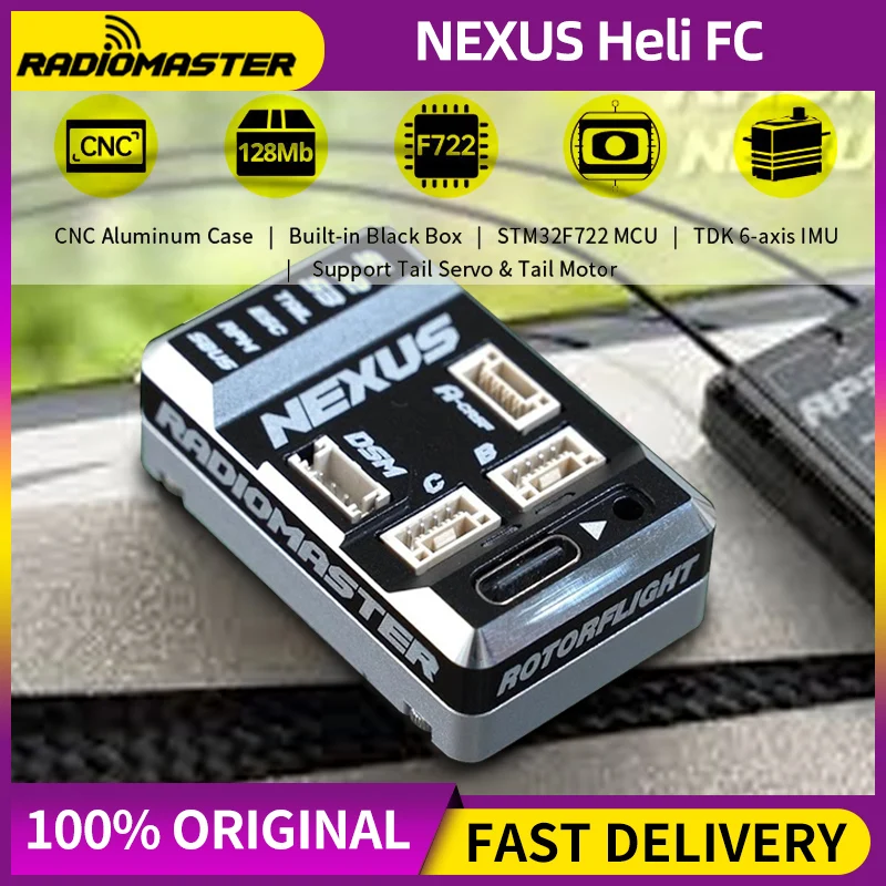 Radiomaster NEXUS Helicopter Flight Controller FC Built-in Black Box Support CRSF DSM S.BUS UART For RC Fixed Wing Helicopter