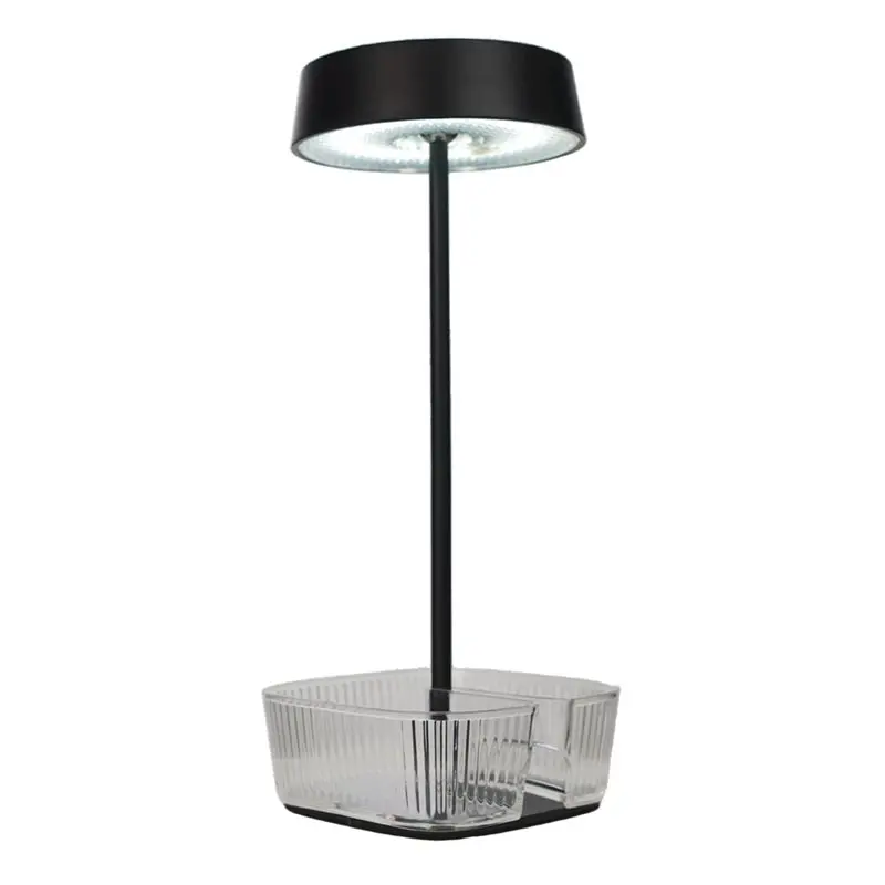 [NEW!ABAG】 Grow Lights For Indoor Plants, 3 Color Dimming Table Lamp, Bedside Lamp For Bedroom, Battery Powered Cordless Light